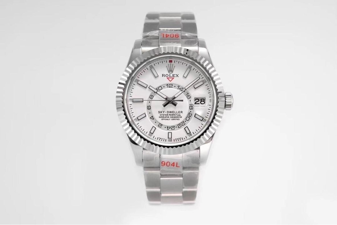 R*LEX ] 수입고급 오이스터 스카이드웰러 화이트다이얼 42mm