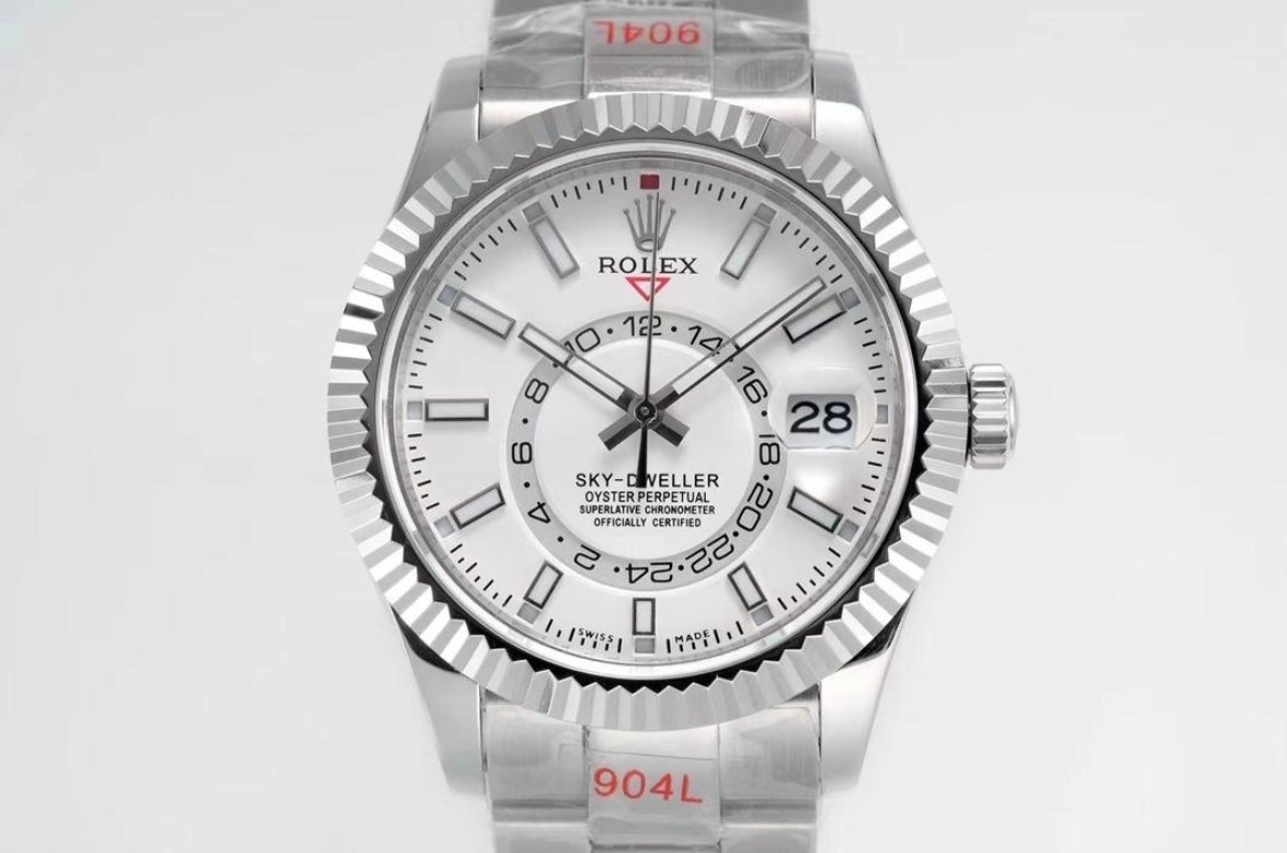 R*LEX ] 수입고급 오이스터 스카이드웰러 화이트다이얼 42mm