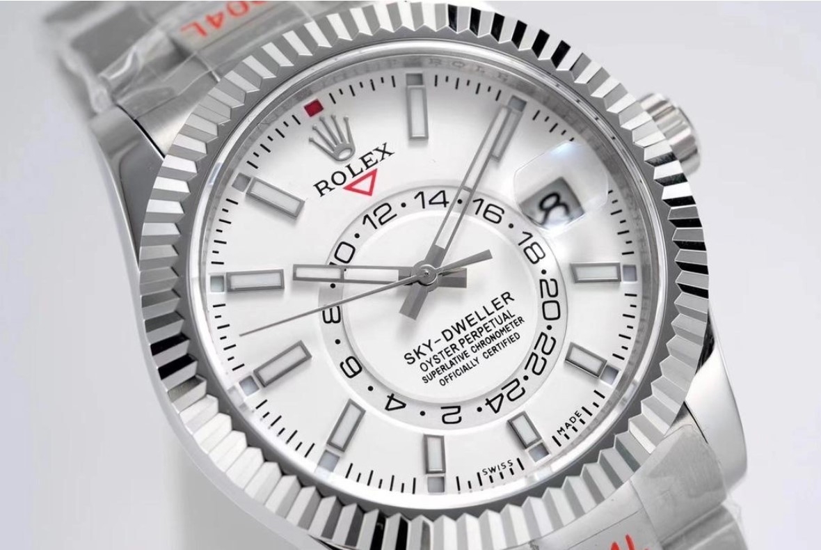 R*LEX ] 수입고급 오이스터 스카이드웰러 화이트다이얼 42mm
