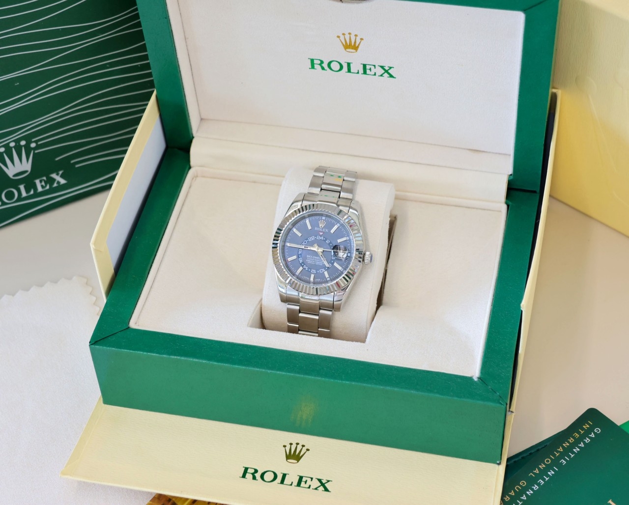 R*LEX ] 수입 오이스터 스카이드웰러 블루다이얼 42mm