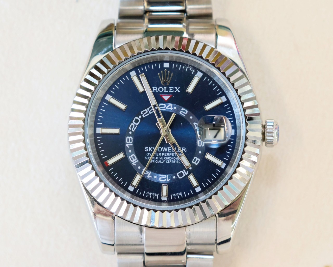 R*LEX ] 수입 오이스터 스카이드웰러 블루다이얼 42mm